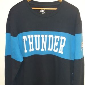Mens XXL OKC Thunder Crew Sweatshirt NWT NBA 47 Brand